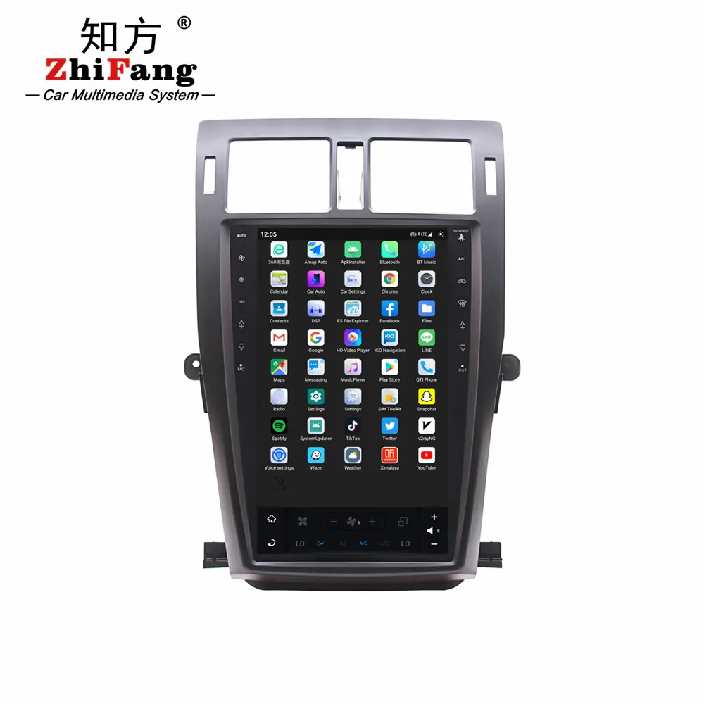 Toyota Android11 13.6inch Car Android Touch Screen GPS Stereo Radio Navigation System Video Car DVD Player for 2010-2013 Crown