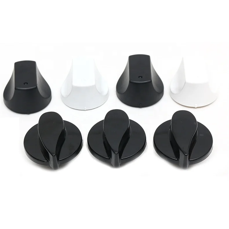 AIMINO Black And White Plastic Knob for Gas Cooker Stove Oven Parts Knob for Kitchen
