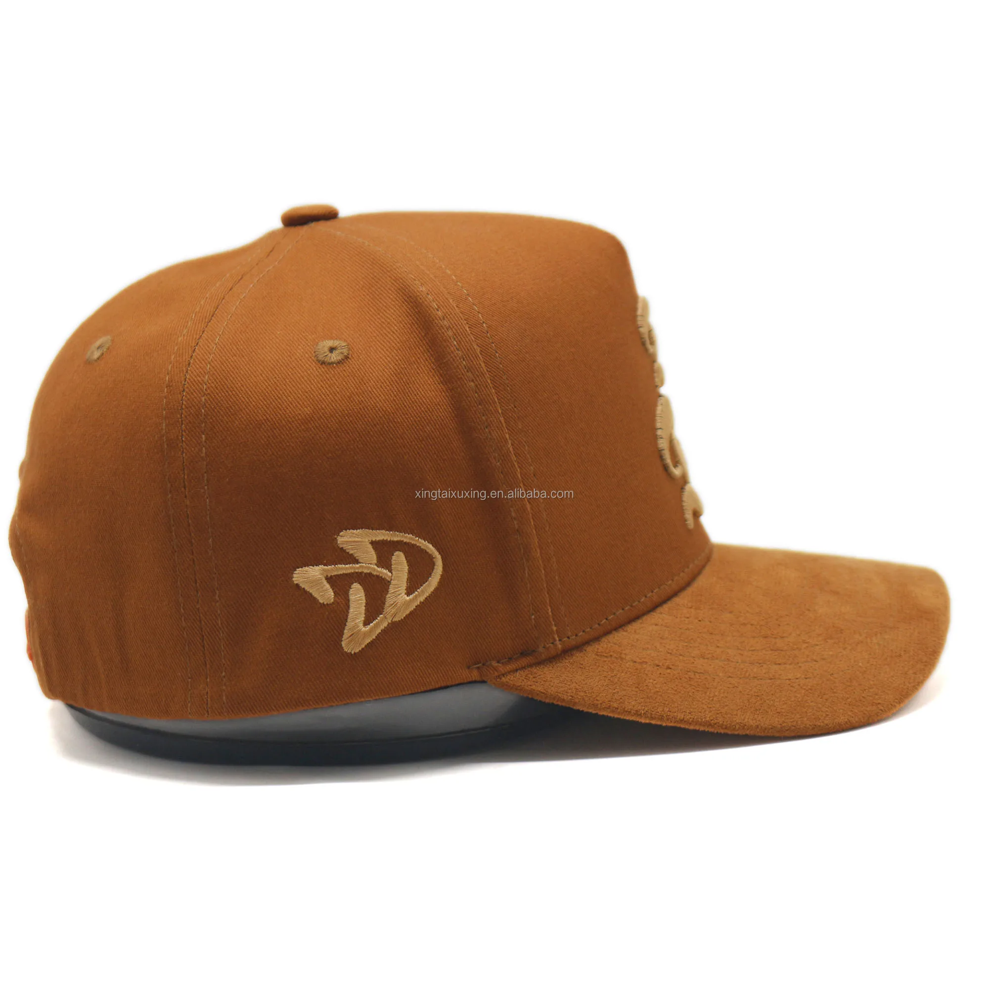 high quality cotton baseball hat  curved brim with custom 3D embroidery logo cross the hat