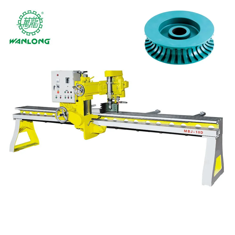Granite Marble Stone Manual Edge Polishing Machines MBJ-10D WANLONG Stone Machinery