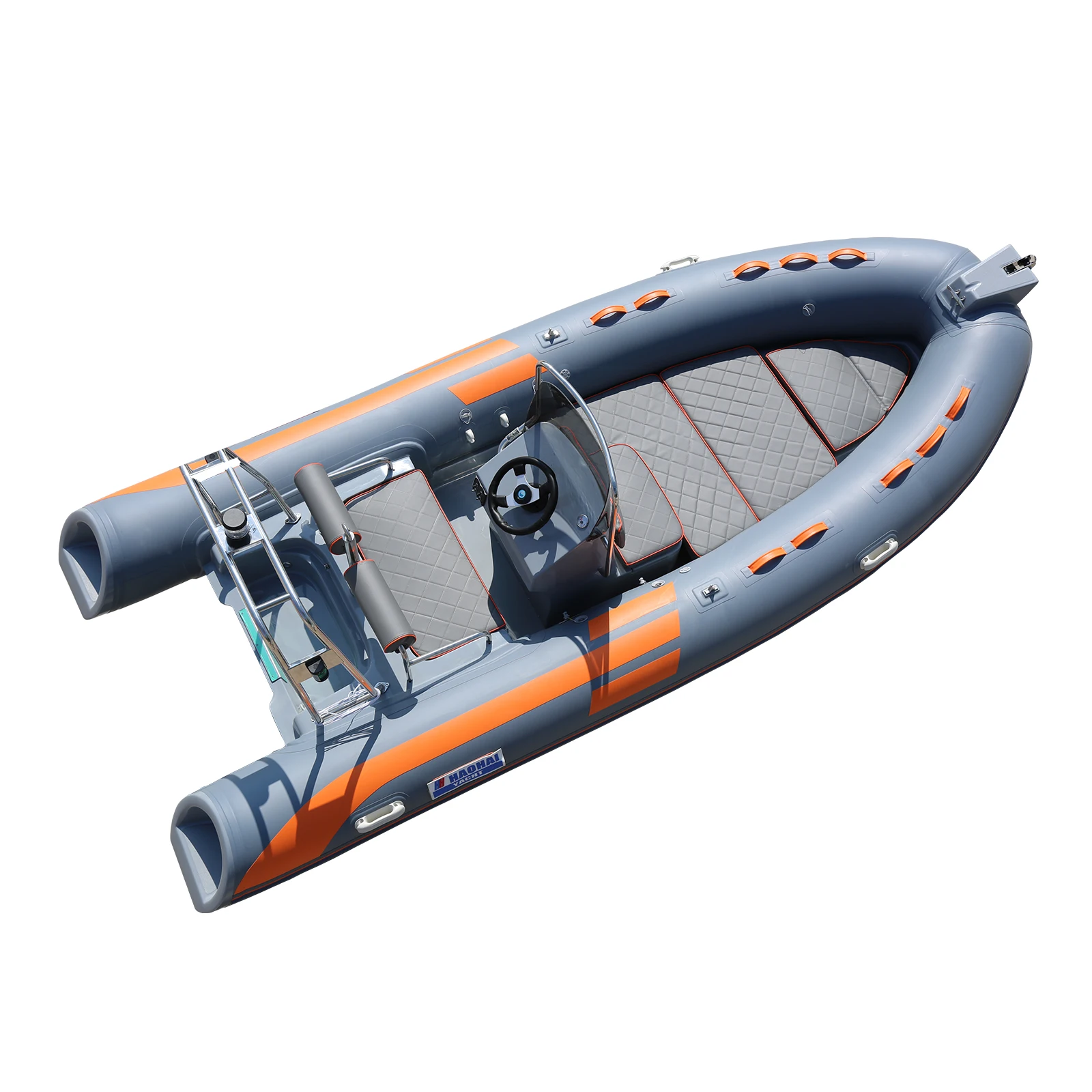 CE Certified 1.2mm PVC Sport Yacht and Boat RIB Inflatable Motor Power Speed Boat with Fiberglass Bottom