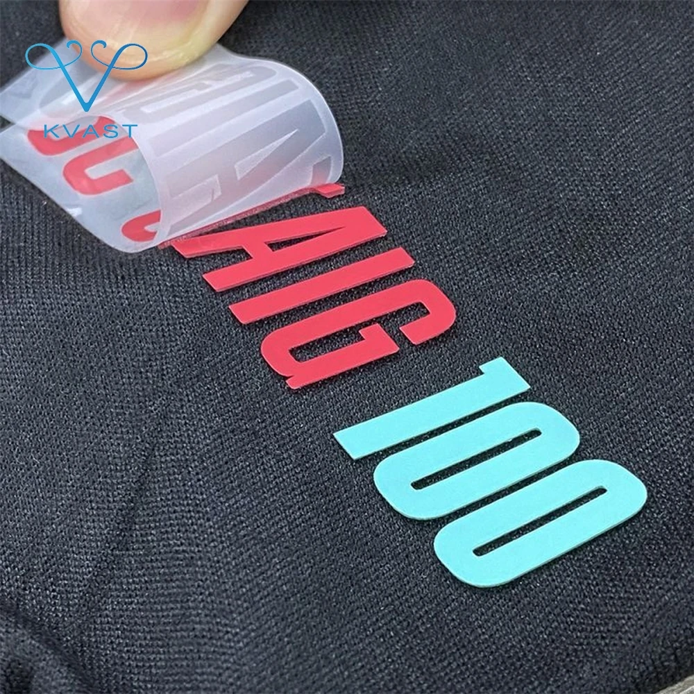 Low MOQ 3D Silicone Heat Transfer Stickers for Clothing for T-Shirt Bags Add Unique Style and Detail