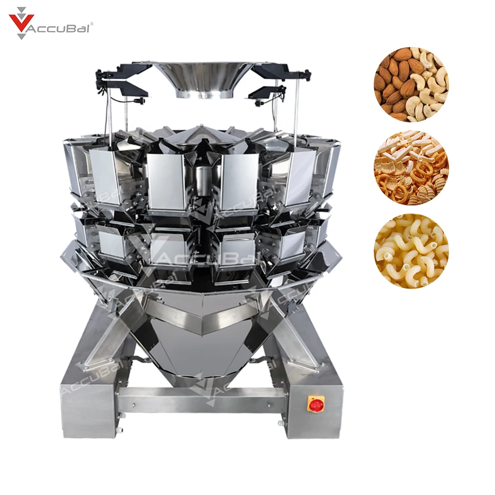 
high speed 14 head multi head weigher food packaging machine for puffed food 