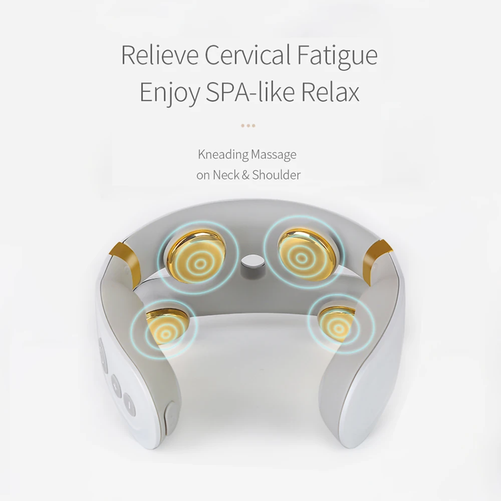 Ems Pulse Massage Instrument Intelligent Cervical Neck Massager With Heat