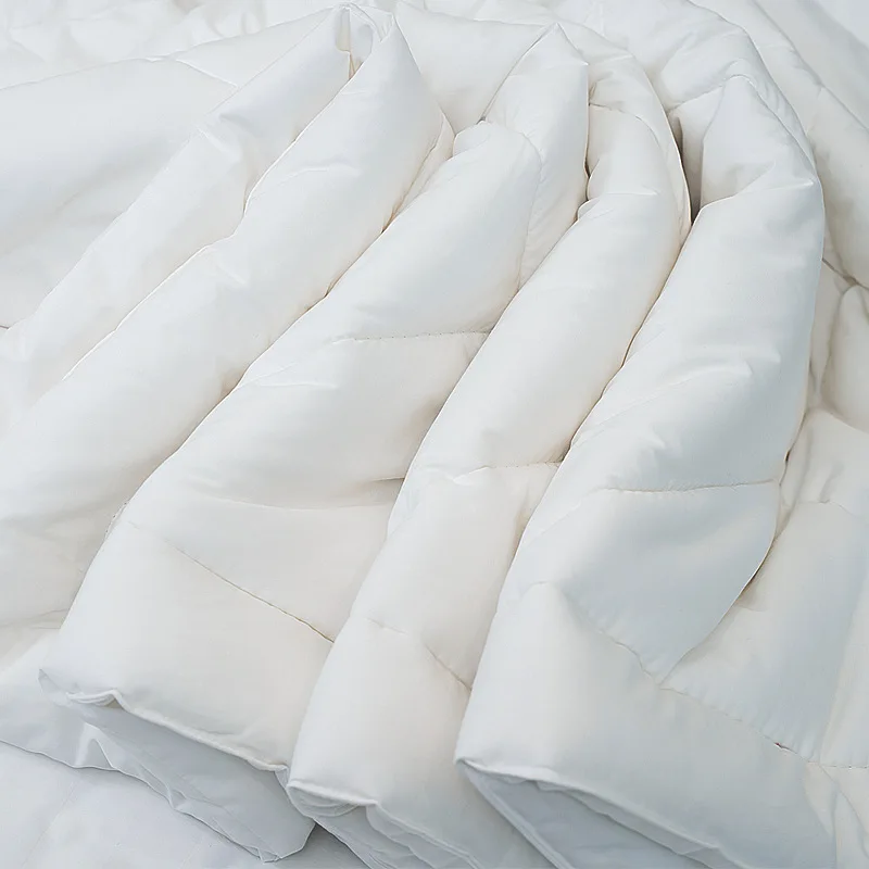 Hotel wholesale air conditioning summer cool quilt core hotel ultra fine 9 hole fiber breathable goose down imitation quilts