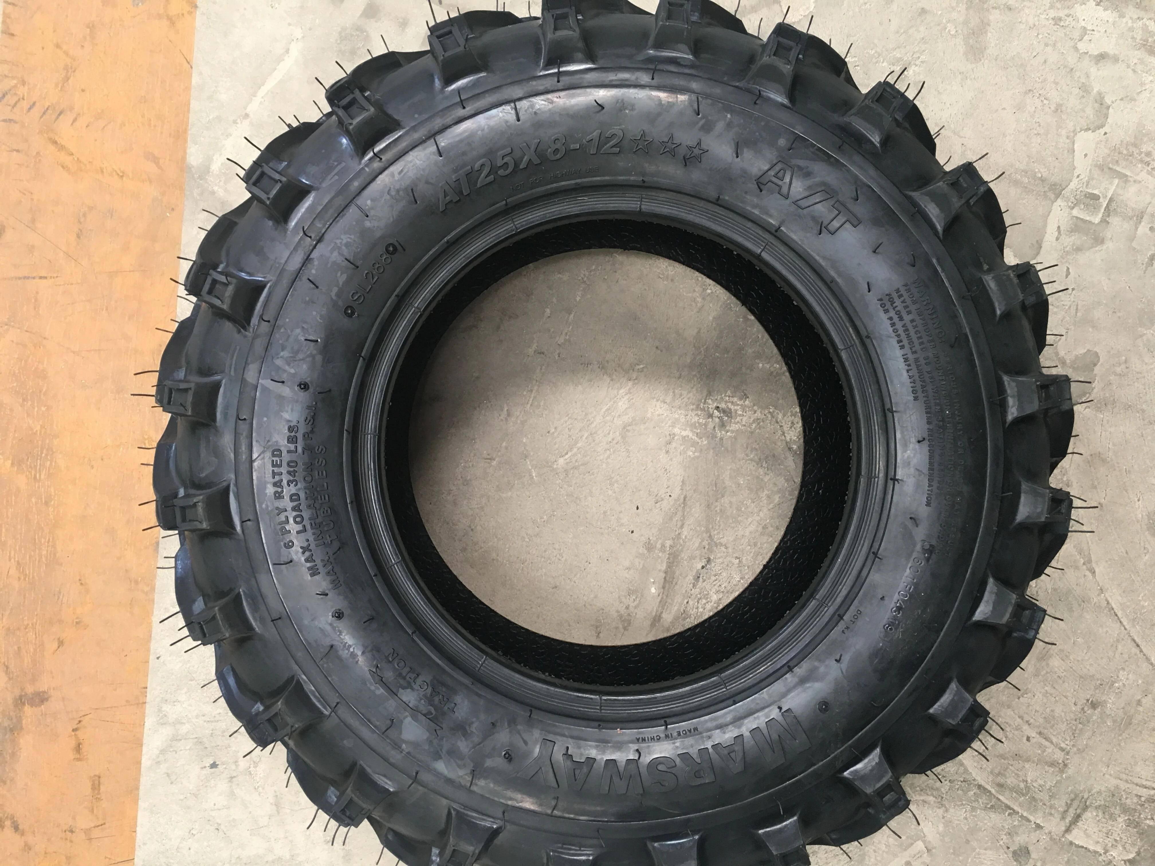 Wholesale ATV TIRES 25X8-12 MARSWAY brand ATV tyres