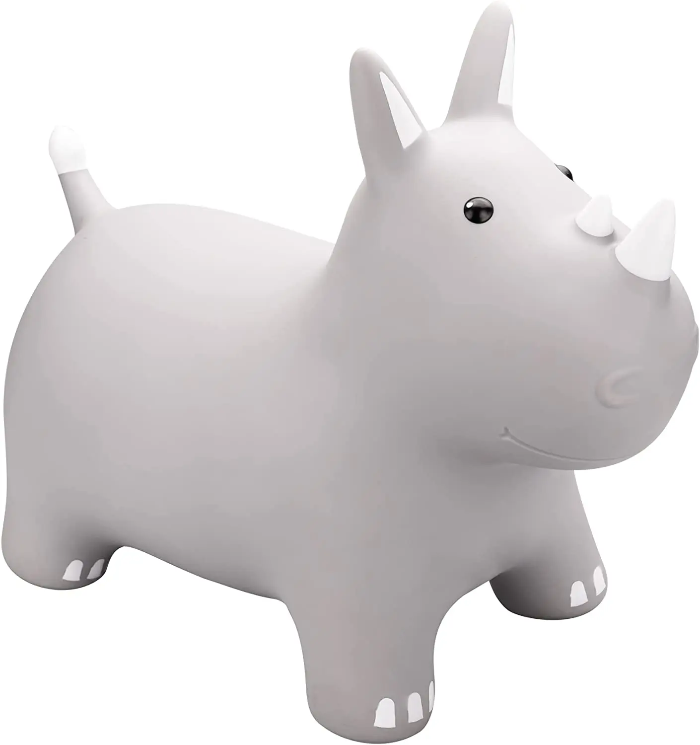 Bouncy Animal, Bouncing Jumping Rhinoceros Animal Hopper Hopping Toys, Inflatable Bouncy Ride On Toy for Kids