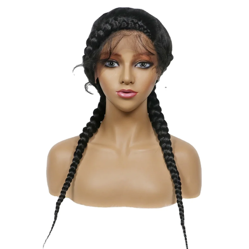 dropshipping heat resistant synthetic long braided laces wigs vendors braid rope wigs wigs synthetic hair