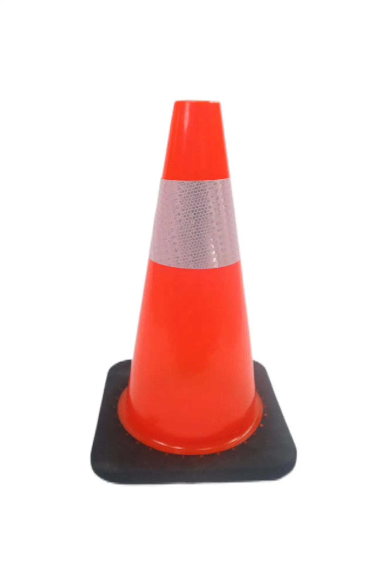 PVC Rubber Security Round Cones For Road Construction