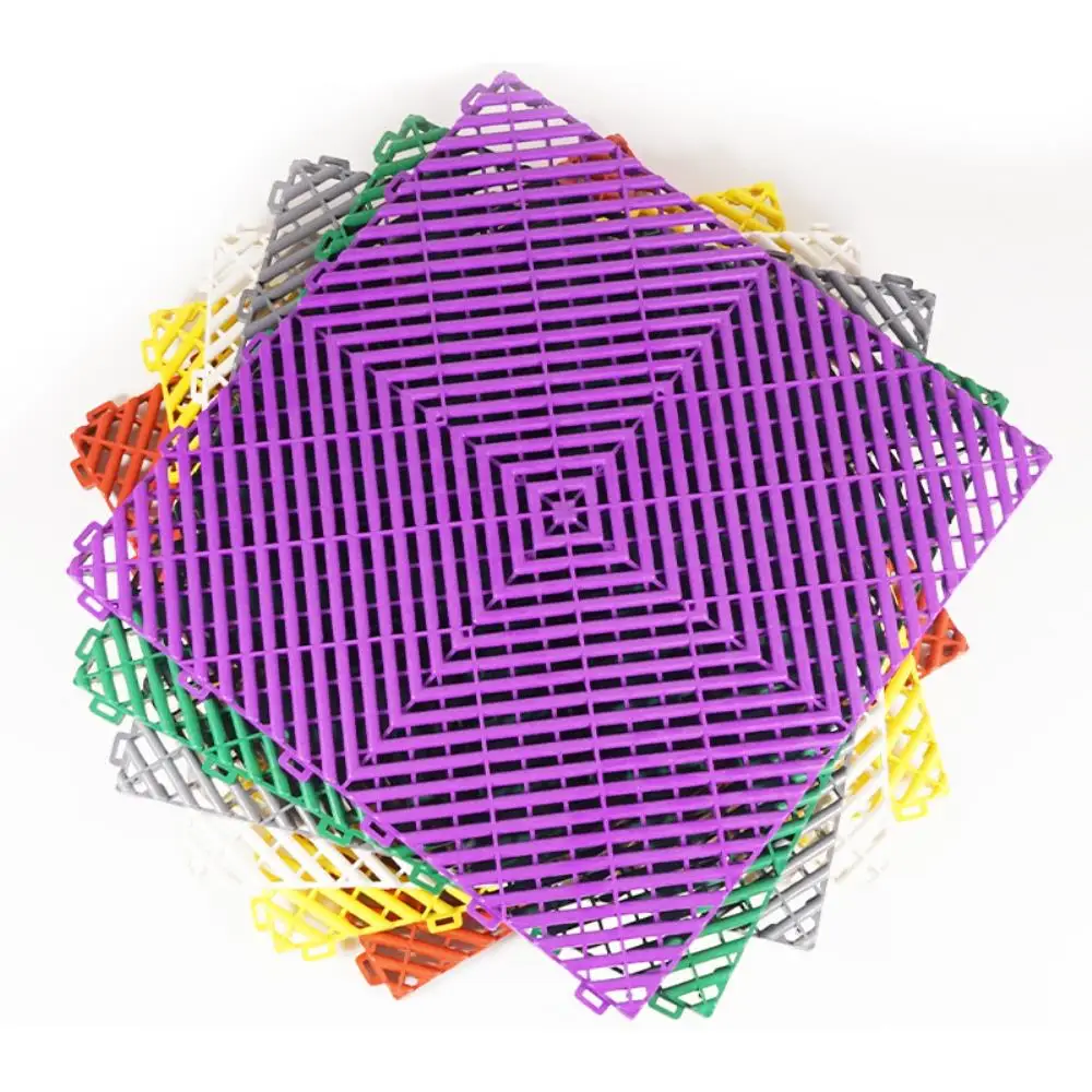 Modularer bunter ineinandergreifender PP Garagenboden Fliesen Kunststoff Garagenboden Fur Auto Detailing Shop Werkstatt