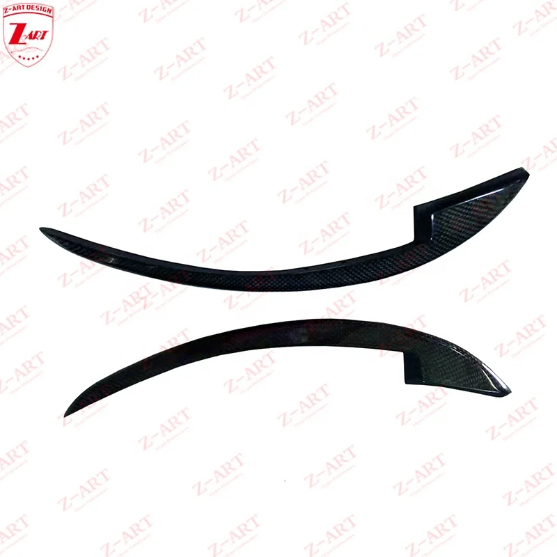 Z-ART Carbon Fiber Front Splitter For Ferrari 458 Carbon Fiber Front Fender Trim For Ferari 458 Front Canards Car Bumper Parts