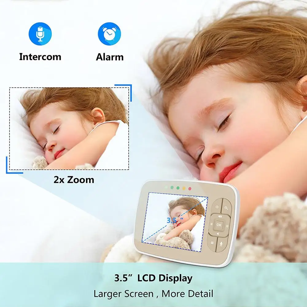 
3.5 inch baby electronic monitor, wireless baby camera, baby protect monitor 