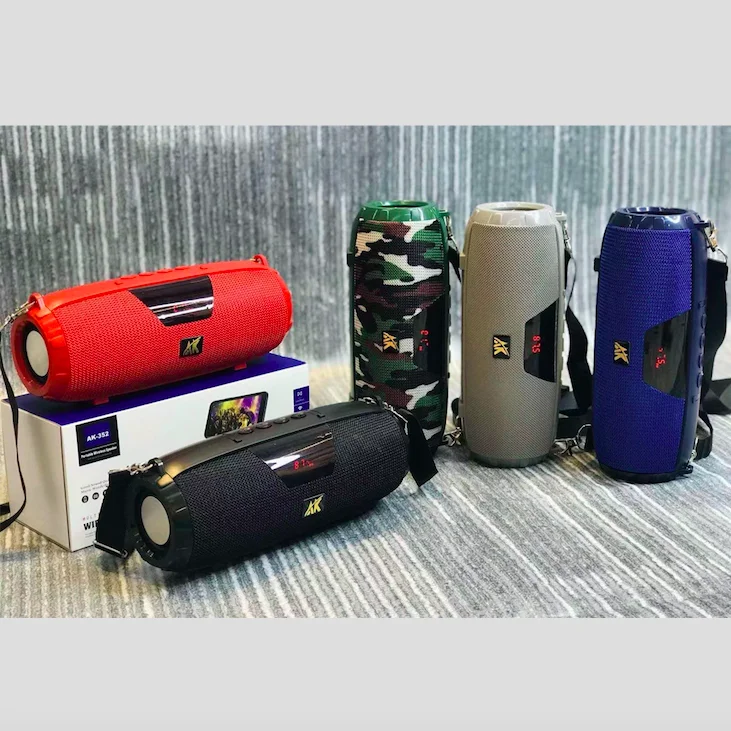 New model AK-352 BT Speaker Portable Wireless Speaker with LED display and Strap
