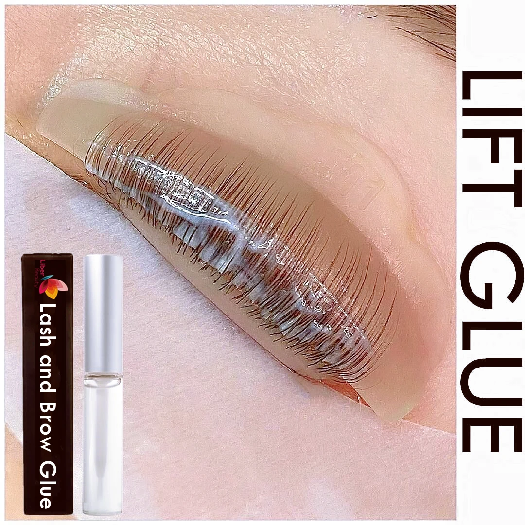 Strong Lash Lift Glue for Eyelash Perm Water-based Brow Lamination Adhesive, Odor-free & Latex Free, Keep Lashes and Brow Stable
