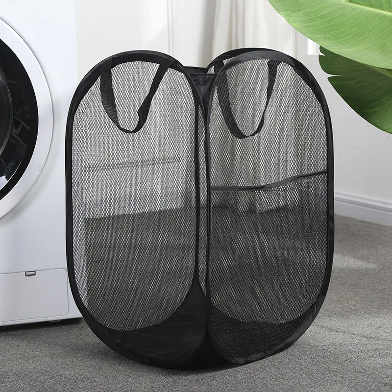 Wholesale Laundry Hamper Foldable Laundry Basket Pop Up Mesh Laundry Hamper Wholesale Clothes Organizer