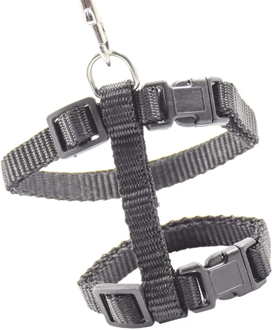 Adjustable Pet Cat Collar For Cats Nylon Strap Belt Safety Rope Leads Rabbit Kitten Kedi Harness Leash Set