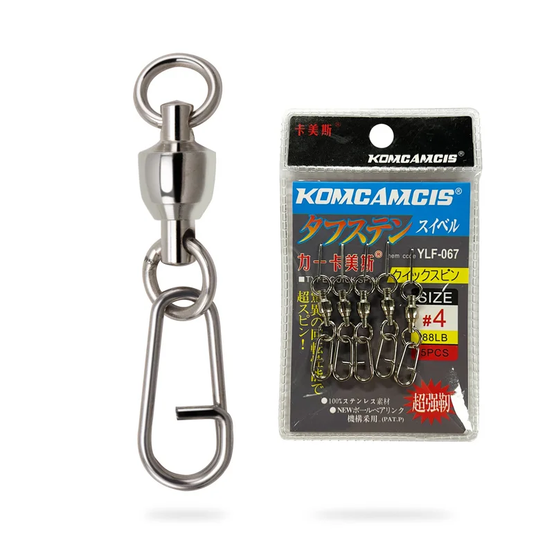 Fishing Stainless Swivels  Fishing Lure Snap Swivels Ball Bearing Swivels Fishing Tackle