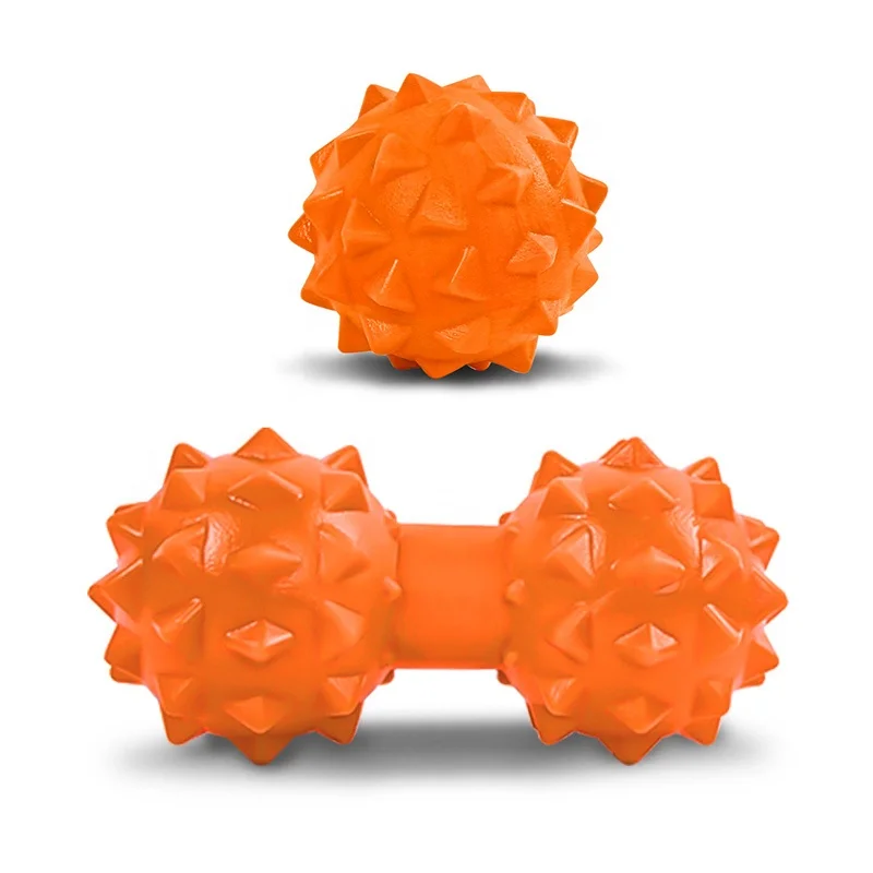W1N Hot Selling  Fascia  Ball Fitness Yoga Elastic Peanut Massage Ball Double Lacrosse Massage Muscle Relaxer Massager