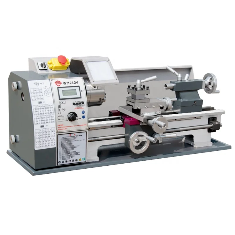 High precision low cost mini hobby lathe machine