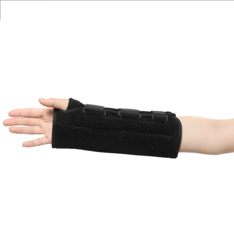 Wrist Brace Support Removable Metal Wrist Splint, Three Adjustable Compression Straps for Tendinitis, Sports Injuries