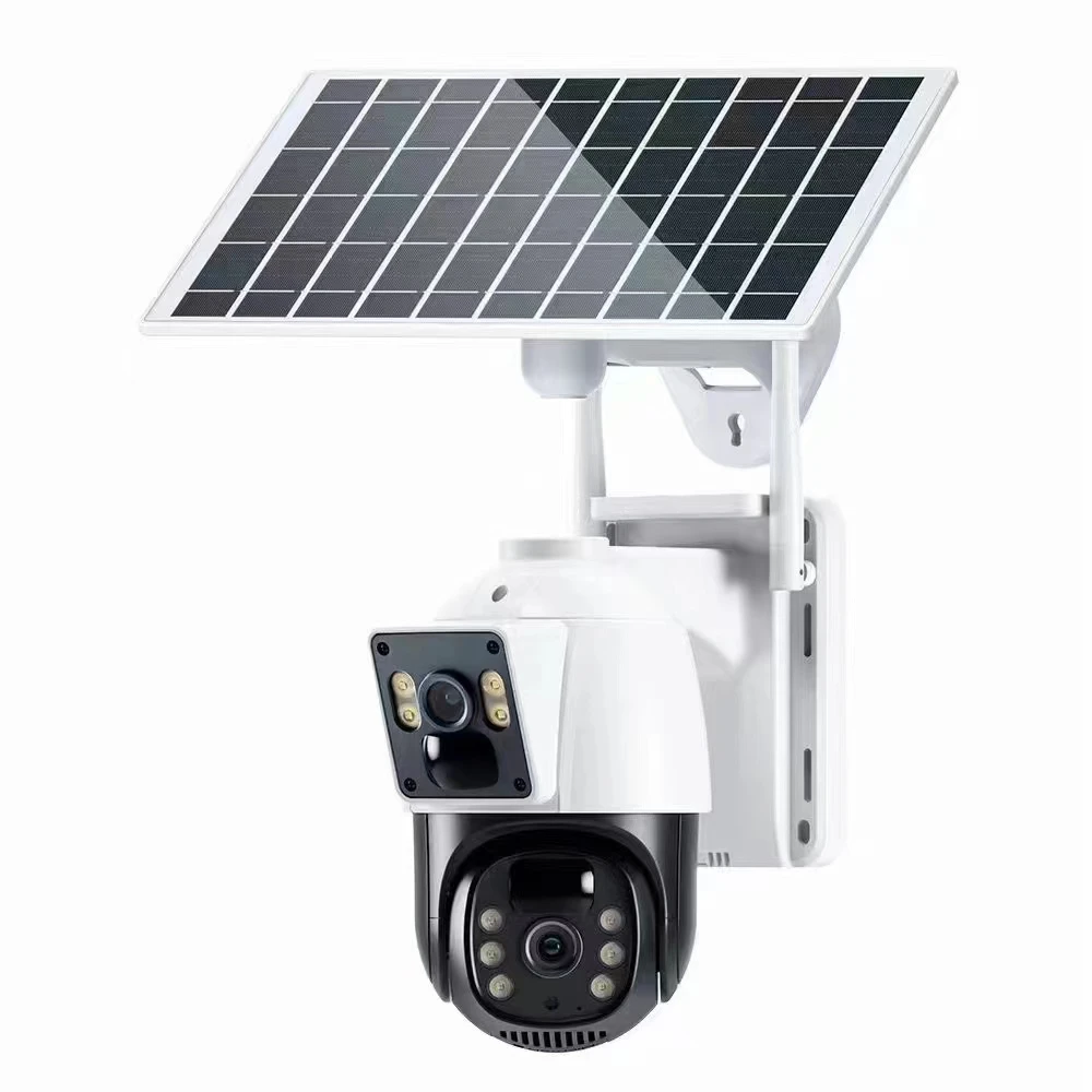 Solar Power System of CCTV camera  with battery Security camera 4G wifi network all in one connect mobile app monitoring