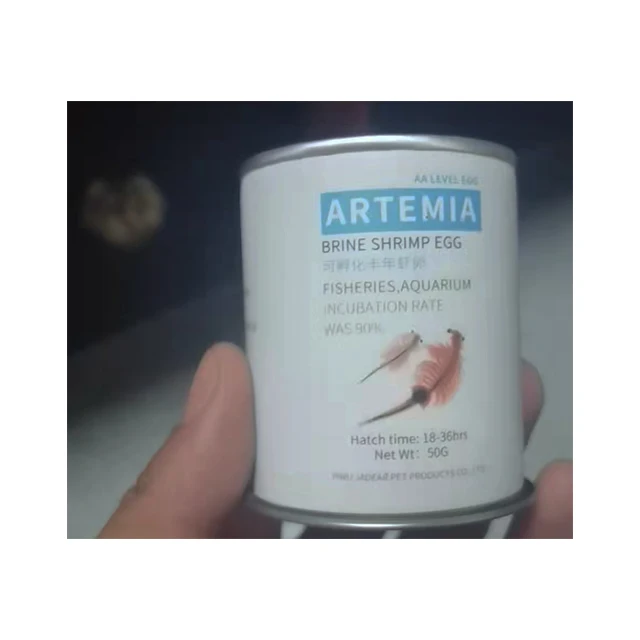 high hatch rate 90%-95% bohai BBS  artemia cysts  for tropical fish food brine shrimp eggs 50g