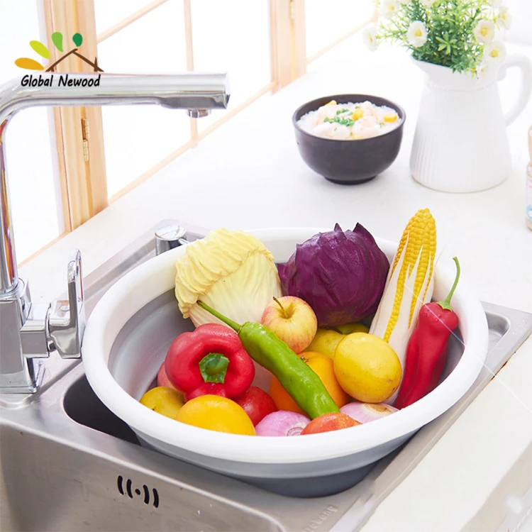Collapsible Wash Basin for Baby Multipurpose Portable Baby Wash Basin Washing Up Basin for Home Kitchen Outdoor Travelling