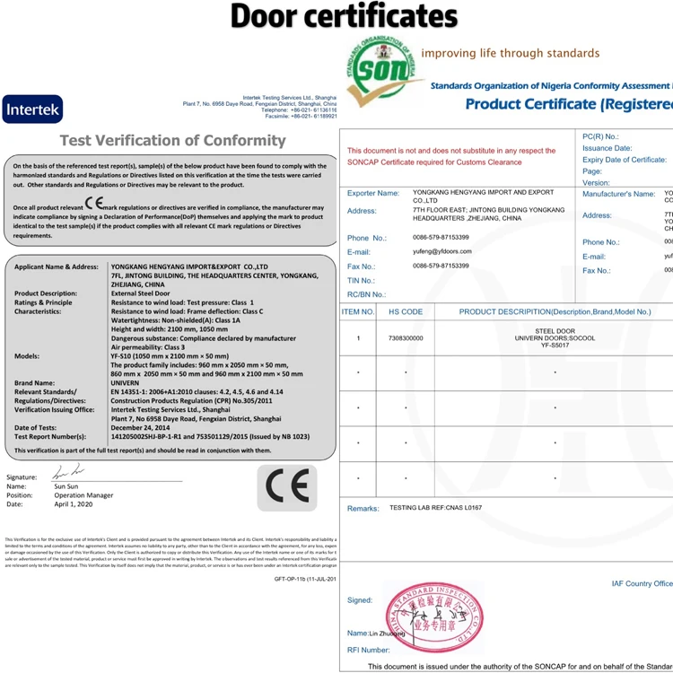 White Manufacturer Directly Sale Steel Security Door Entry Interal Metal Security Steel Door Exterior