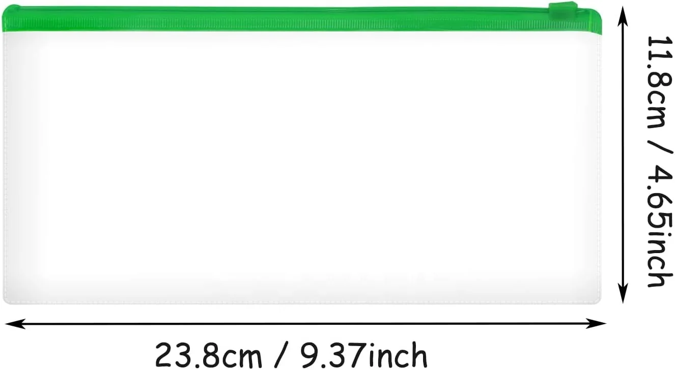 Hot Selling Clear Plastic PVC Envelopes File Folder PVC Pencil Case Accessories Storage Pouch