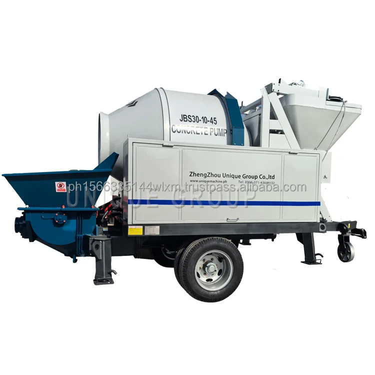 portable concrete central beton pump jbt30 jbt40 electric concrete mixer and pump price sale