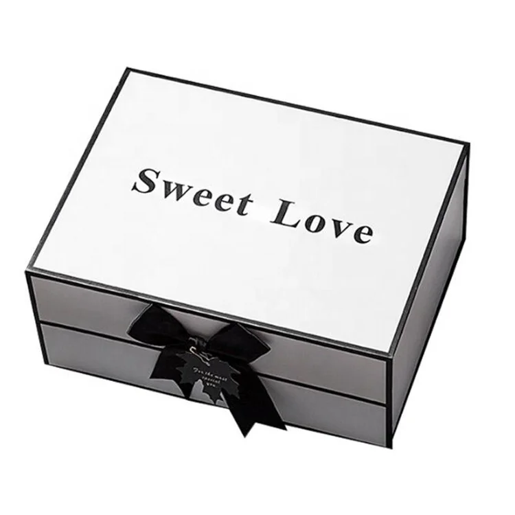 professional manufacturer wedding gift box cover mask gift box with ribbon