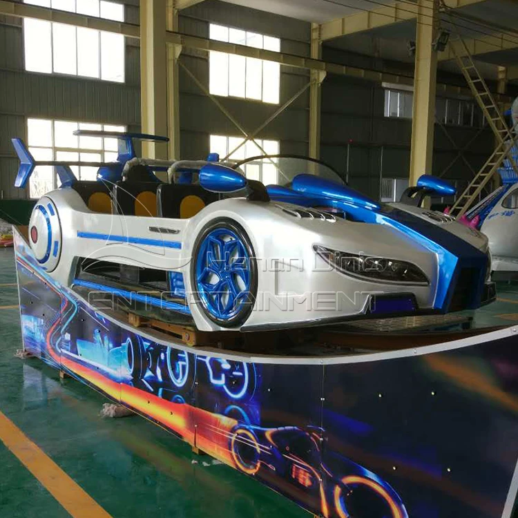Wholesale Price Kids Mobile Carnival Portable Trailer Rides Crazy Flying Car Trailer Mounted Amusement Rides For Sale