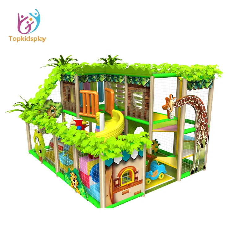 
Jungle Theme Kids Small Indoor Playground Soft Kids Playhouse For Home 