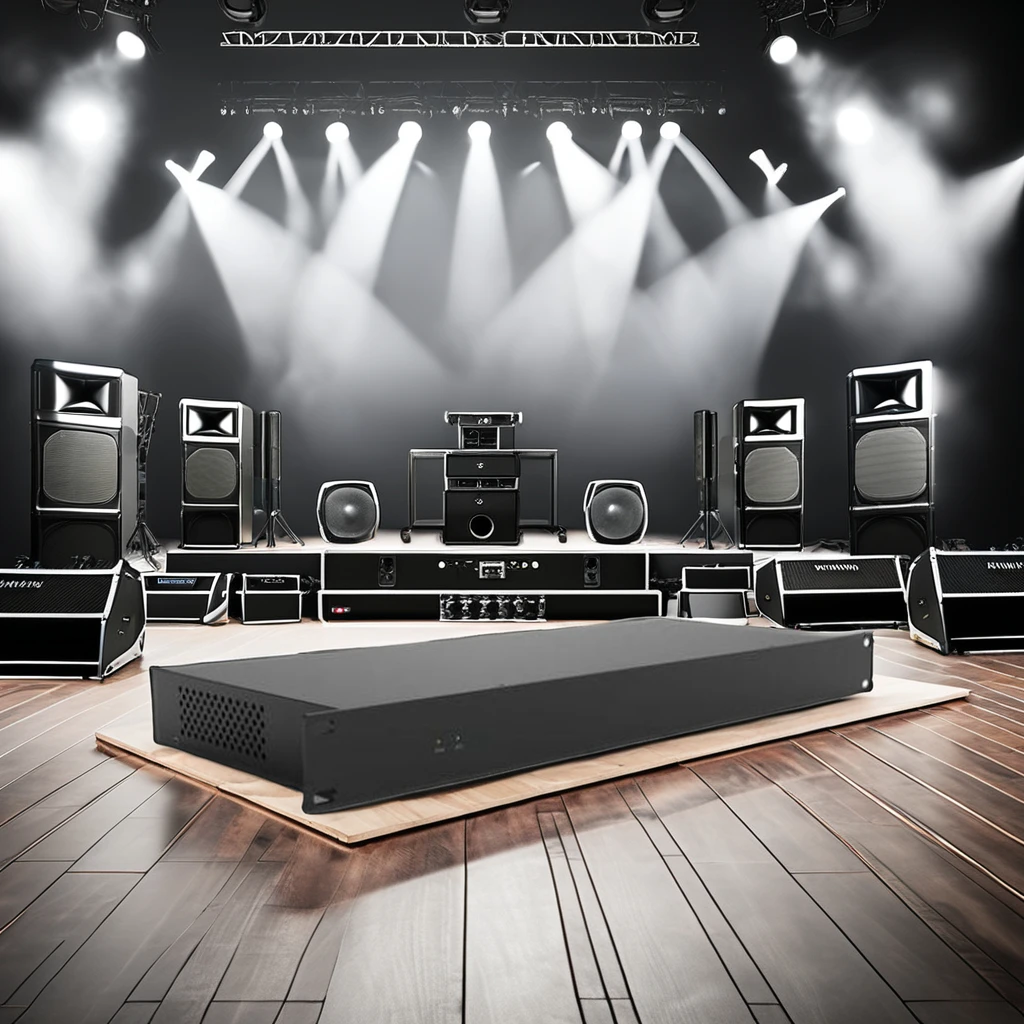 New Style DSP audio processor TFS88 Black metal audio processor digital audio processor for professional stage sound equipment