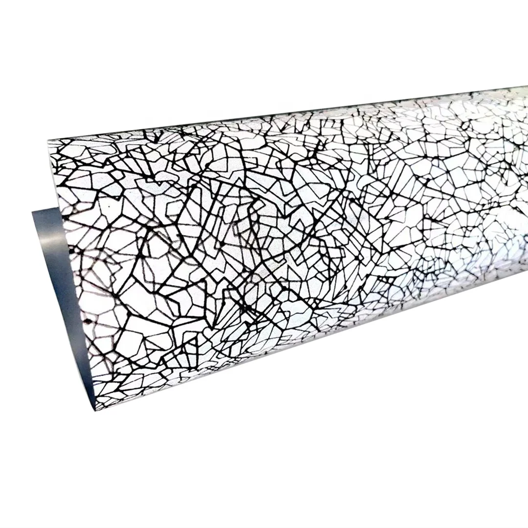 Wholesale  Heat Transfer Vinyl ,   for clothing, bags or shoes,  Reflective sliver pattern , htv