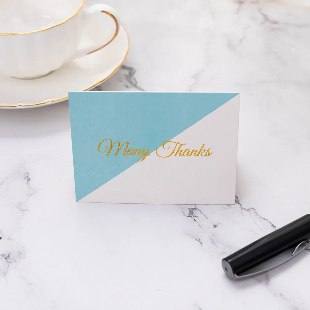 Hot Selling Thank You Cards for Business Greeting Cards Sets Thank You Cards with Envelops and Opp Bags