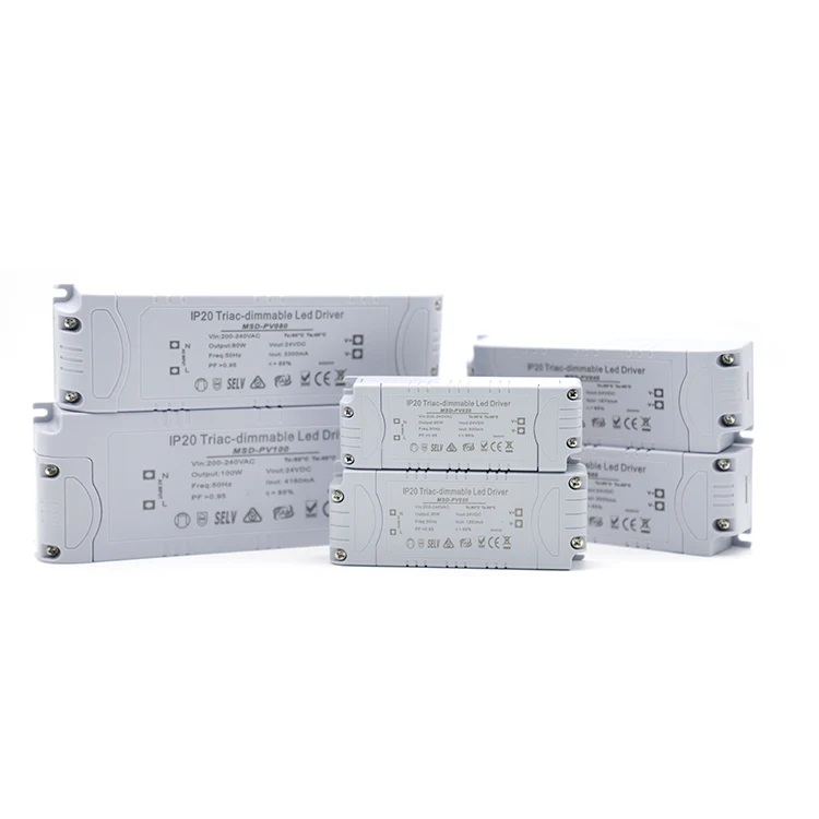 Indoor Triac dimmable 100W Power Supply Constant Voltage 12V 24V Forward Phase and Reverse Phase Cut dimmable Driver