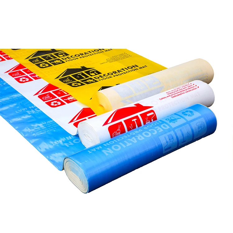 Хорошая цена, рулоны для временной защиты пола, индивидуальная напольная плёнка для плитки, защитная пленка