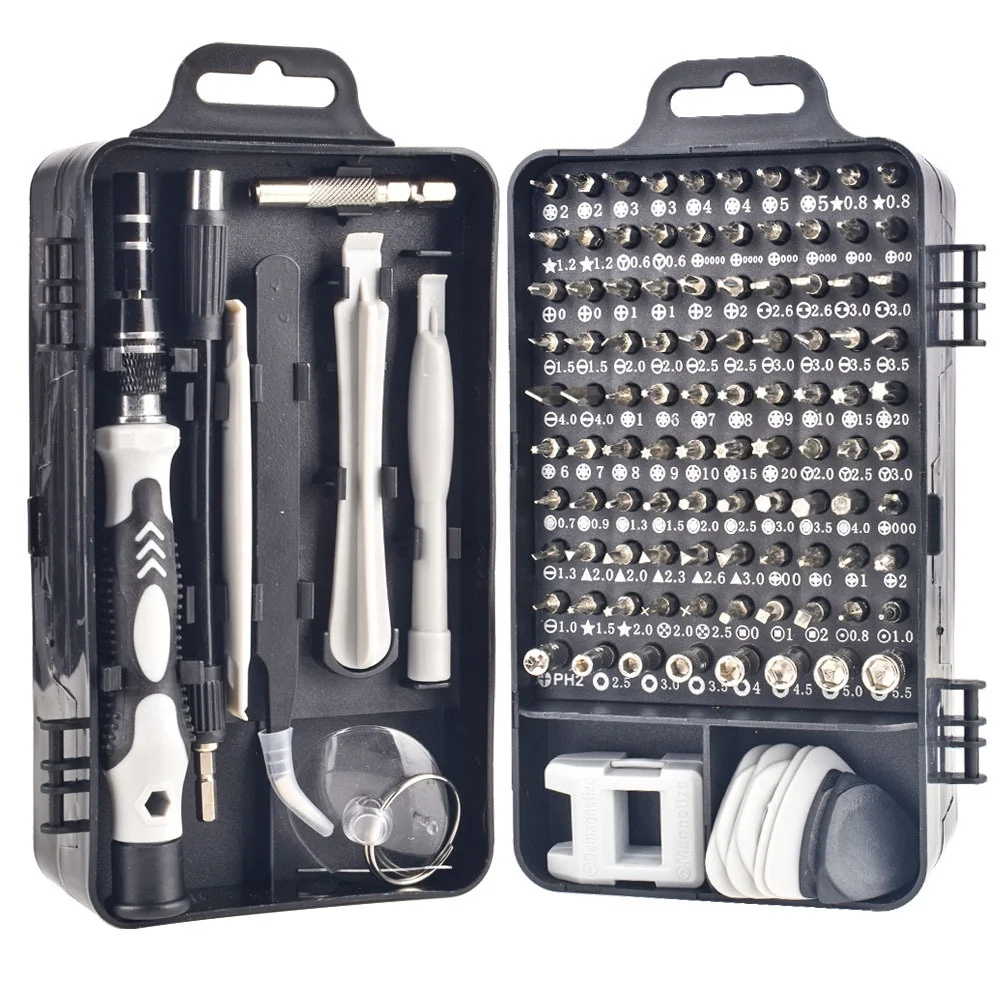 Screwdriver Set 115 in 1 Small Screw Driver Set Screwdriver Bit Magnetic Precision Multi Mobile Phone Repair Hand Tools Kit