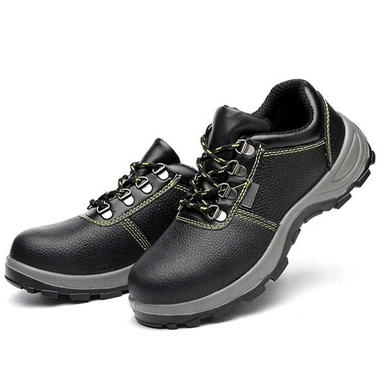 Oil-resistant and waterproof of two-layer kraft PU injection-moulded safety shoes safety boots