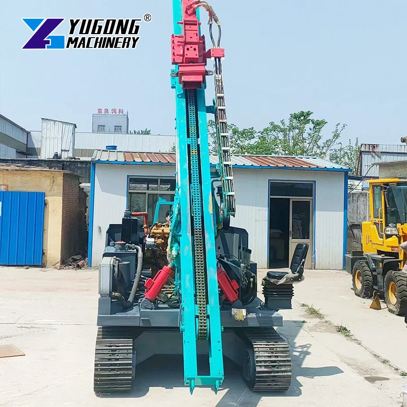 Luxury Cab Double-layer Radiator Tracked Pile Driver/Road Fence High-performance Piling Machine