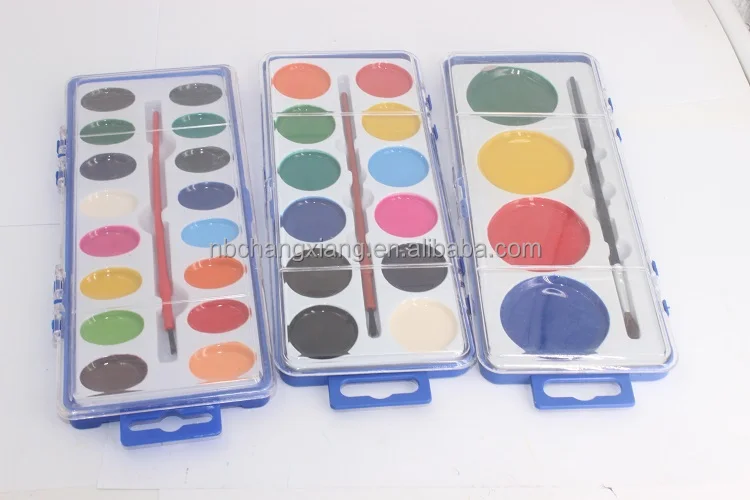 12 aquarelle watercolor paints set half pan semi-dry water colors painting semi-dry water colour watercolour for paper