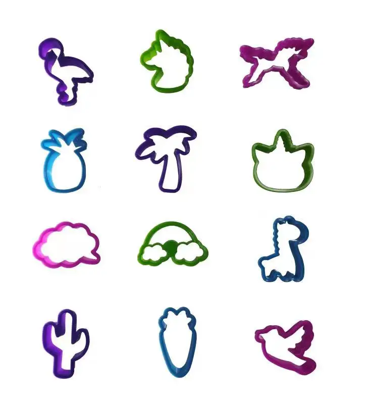 Baking Tools Cake DIY Baking Mould Biscuit DIY Cake Cookie Fondant Mold Mini Plastic Cookie Cutter Biscuit Press Stamp Embosser