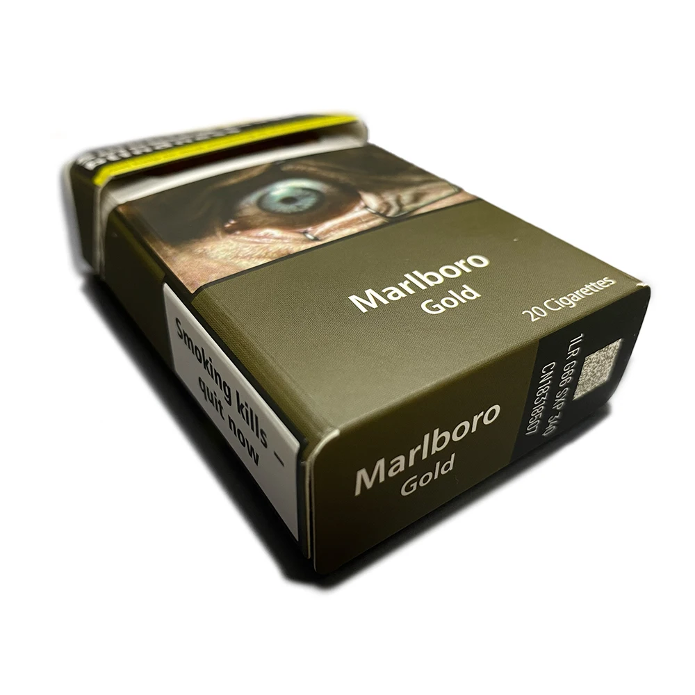 Custom paper rounded corner cigarette box Wholesale cardboard cigarette packaging box custom printed disposable cardboard