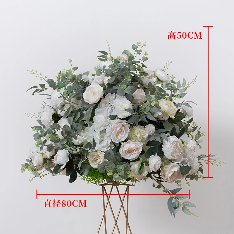 YN Large road guide flower bulk silk flower wedding artificial decoration plants flower ball centerpieces for wedding