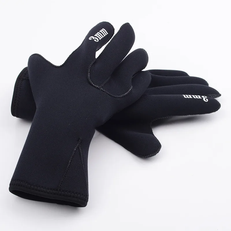 Diving Snorkeling Paddling Surfing Skiing Swimming Gloves 3Mm Neoprene Five Finger Warm Wetsuit Spearfishing Gloves