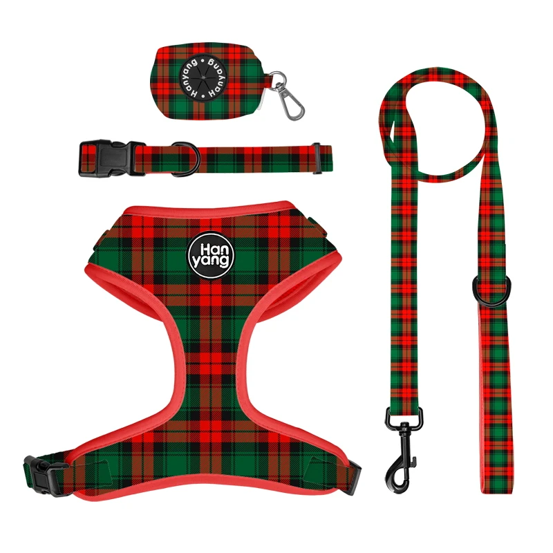 OEM custom logo pets 2023 full body support step in no pull tactical cat dog harness and leash set luxury large dog leash set