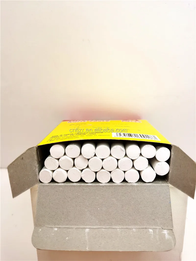 Factory direct sale OEM for teaching / outdoor painting for children 24 pcs White Dustless chalk