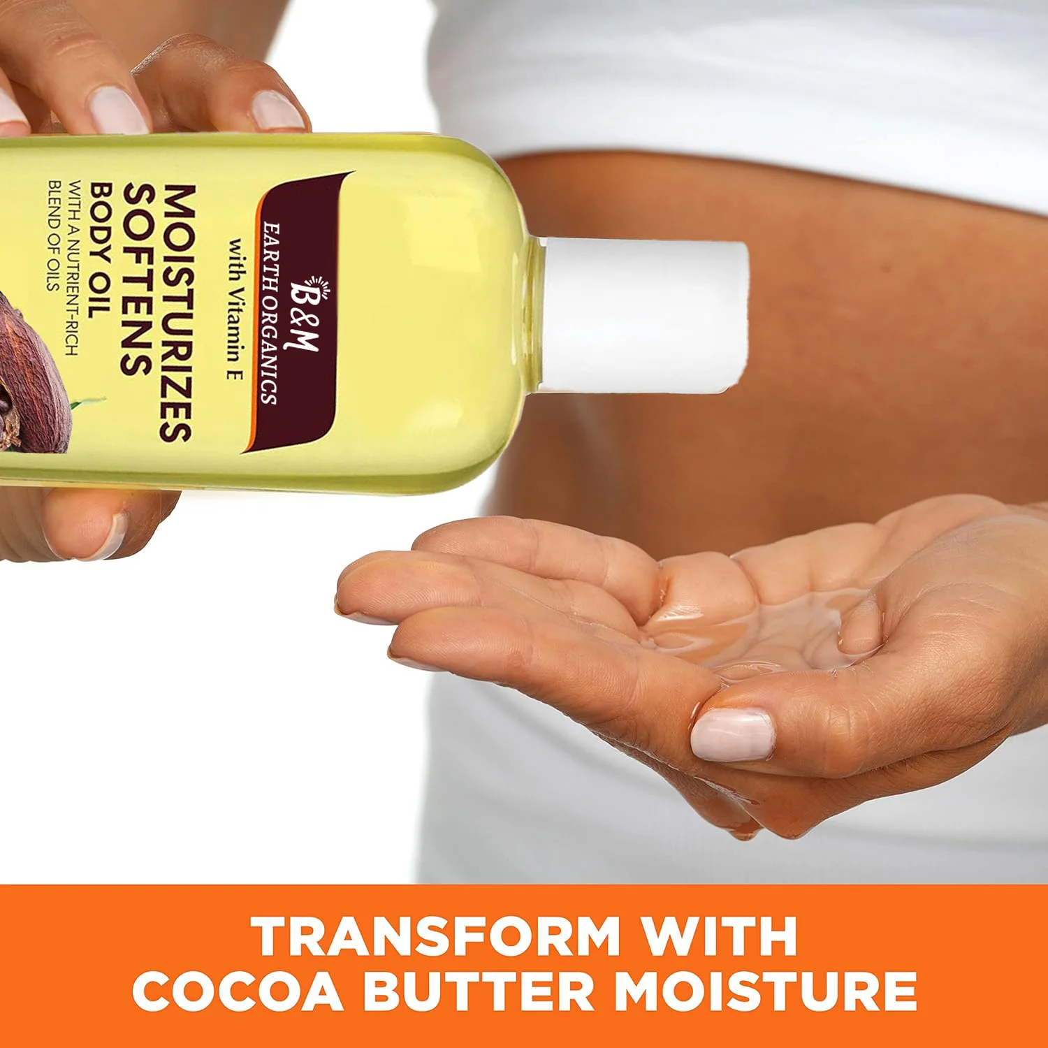 Body Oil with Vitamin E Radiant Looking Glow and Skin Hydration Instant Absorption Bath Body and Shower