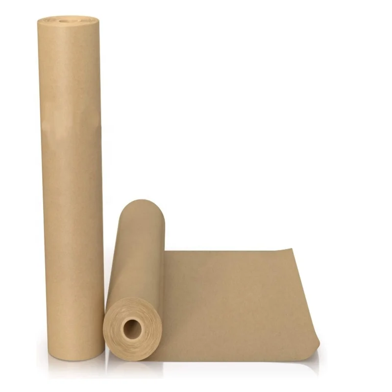 JINTU supply ordinary kraft paper roll reel cheap price per ton brown virgin kraft paper